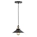 Linea di Liara Andante Black and Gold Farmhouse Pendant Lighting for Kitchen Island Industrial Hanging Light Fixtures Matte Black Pendant Light for Kitchen Sink, UL Listed