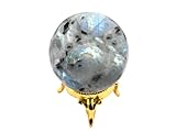 Rainbow Moonstone Crystal Ball with Stand