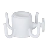Proslth Beach Umbrella Hanging Hook,4 prongs Plastic Umbrellas Hook Hanging for Towels/Camera/Sunglasses/Bags,Fit for Beach,Camping Trips,Durable (White)
