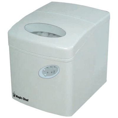 Magic Chef Mcim22tw 27-Lb Portable Mini Ice Maker (White)