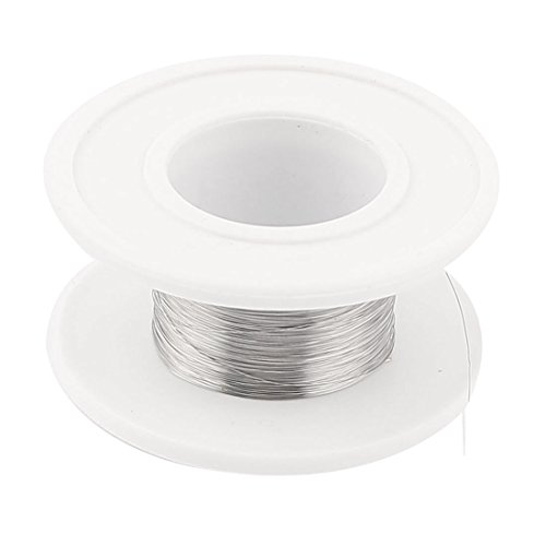 uxcell Nichrome 80 0.1mm 38 Gauge AWG 25M Roll 143.9 Ohms/m Heater Wire