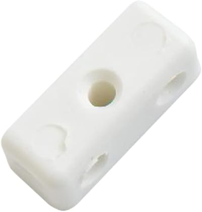 Merriway BH03653 20pk White Plastic Modesty Blocks Furniture Jointing Connectors