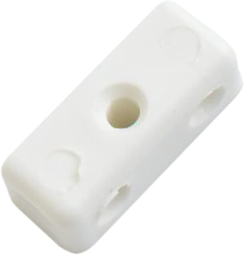 Merriway BH03653 20pk White Plastic Modesty Blocks Furniture Jointing Connectors