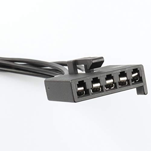 WPT1285,645-512 Wire Pigtail Blower Motor Resistor Wire Harness Connector for 2004-2013 Chevy Impala, 2004-2012 Chevrolet Malibu, 2010-2015 Ford Fusion, Buick Century LaCrosse Monte Carlo Pontiac G6 - Thumbnail 4