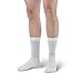 Ames Walker AW Style 130 Coolmax 20-30 mmHg Firm Compression Crew Socks White Large
