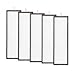 Alen T500 Replacement Filter - HEPA-Silver for Mold & Bacteria - TF60-Silver - 5-Pack