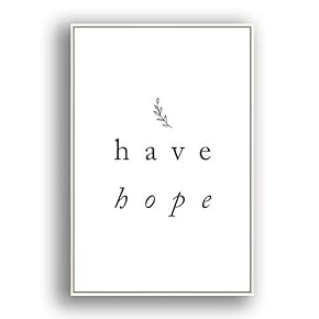 Framed Canvas Wall Art for Living Room, Bedroom Simple Words Canvas Prints for Modern Home Decoration Ready to Hang - 16"x24" inches