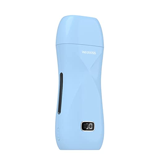 Waxkiss Roll On Wax Warmer for Hair Removal (Blue)