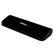 StarTech.com USB Docking Station - Universal USB 3.0 Dock - Dual Monitor HDMI DVI VGA - Ethernet/USB Hub/Audio