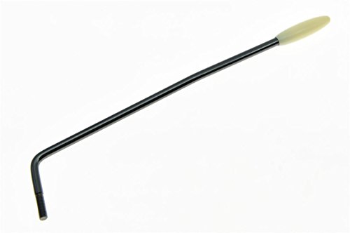 KAISH 5mm ST Strat Guitar Tremolo Trem Arm Whammy Bar Black Nickel with Cream Tip