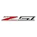 West Coast Corvette / Camaro C6, C7, C8 Z51 Badge Emblem Domed Decal - Carbon Fiber Look w/Chrome Trim for 2005-2025 Corvettes (3 inch)
