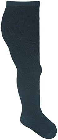 Girls Supersoft Cotton-Rich Tights by SocksAndTights. Many Colours & Sizes (e) 18-24 Months, Navy)