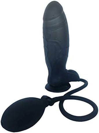 HUIJIAN Women's Waterproof Inflatable Large D-i-l&d Adjustable Size Environmental Protection TPR Material Mâ&stü%rbât&õr Products (color : Black, Size : 18.5 * 4cm)