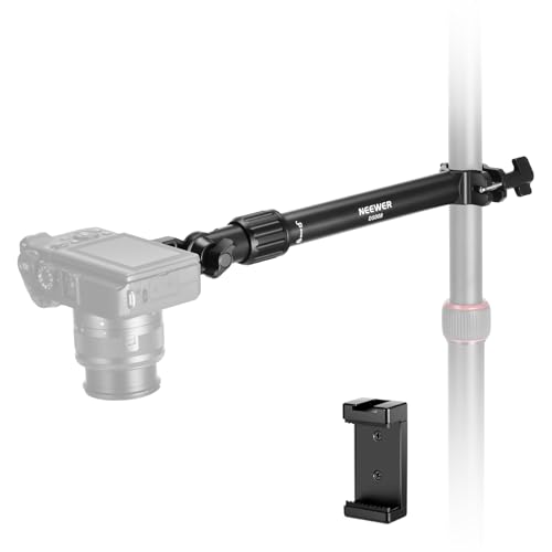 NEEWER Overhead Camera Mount Arm with Phone Clip, 11