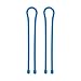 Nite Ize Original Gear Tie, Reusable Rubber Twist Tie, 18-Inch, Bright Blue, 2 Pack, Made in The USA