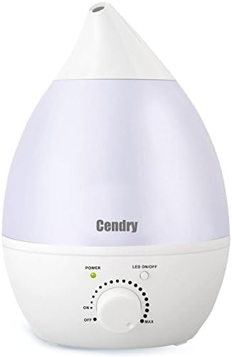 Ultrasonic Cool Mist Humidifier &amp; Aromatherapy Essential Oil Diffuser, 1.3L/0.35Gallons Auto Shut-Off Quiet Humidifier For Bedroom Baby Room Kids and Office With Night Light Function &amp; Filter
