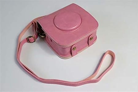 Amazon Fujifilm Fuji 富士 Instax Square Sq カメラケース カメラカバー カメラバッグ カメラ ホルダー Koowl 手作りのレザーカメラフルケース 付属品 ショルダーストラップ スタイリッシュ コンパクト 防水 防振 ピンク カメラバック ケース 通販