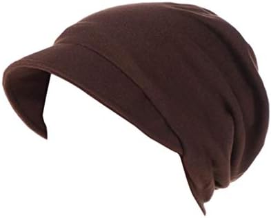 Musheng Head Scarf for Women, Cotton Warm Windproof Chemotherapy Cap Muslim Hat Head Wrap Cap Head Cover Bandana Cap Headwear (Coffee)
