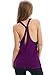 Fihapyli Women's Workout Yoga Fitness Sports Racerback Tank Tops Open Back Active Tank Tops Shirts