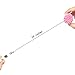 Ascrafter Resin Pink Chrysanthemum Retractable Name Card Badge Holder with Alligator Clip, ID Badge Reel Clip On Card Holders