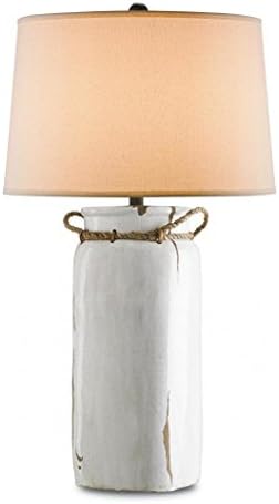 White Distress Crackle Sailaway 1 Light Table Lamp