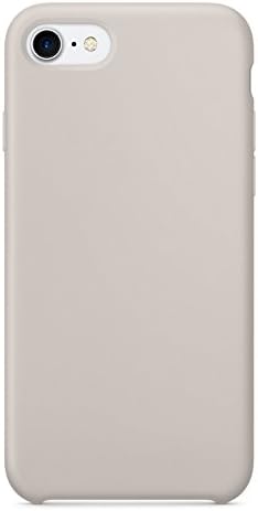 iPhone 8 Plus Case, iPhone 7 Plus Case,LINDIANSHUMA Liquid Silicone Gel Rubber Case with Soft Microfiber Cloth Lining Cushion for Apple iPhone 8 Plus 2017/ iPhone 7 Plus 2016, Stone