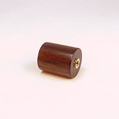 Lamp Finial, Black Walnut, Drum Pattern 7