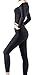 Tesla BU-WHS200-BLK_Large Blank Women's Top & Bottom Set w Microfiber WHS200