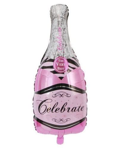 Pink Bottle Foil Balloon, 93cm (2 pack) — image 1