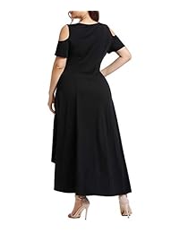 Vestido midi de fiesta de cóctel con hombros descubiertos y hombros descubiertos de LALAGEN para mujer