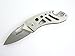 Small Folding Pocket Knife, Stainless Steel, Sturdy Nylon Pouch with Press Snap Clasp