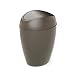 Umbra Twirla Trash Can with Swing-top Lid, 2.4 Gallon, Shadow Gray