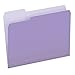 Pendaflex Two-Tone Color File Folders, Letter Size, 1/3 Cut, Lavender, 100 Per box (152 1/3 LAV)