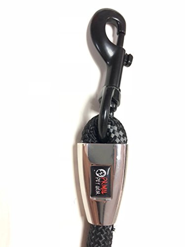 Primal Pet Gear - Rope Leash - 5ft long - Heavy Duty - 0.5" Thick - Metal Covers - Super Durable - Perfect for Medium, Large and Tough Small Dogs, Puppy -Training - Slip Leashes