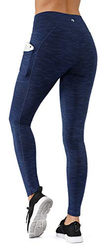 LifeSky Yoga Pants for Women with Pockets High Waist Tummy Control Leggings 4 Way Stretch Soft & Slim Active Leggings,XXL