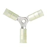 Ancor 230520 Marine Grade Electrical Nylon Insulated Double Crimp Funnel Entry 3-Way Connector (12 to 10-Gauge)