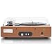 Lauson JTF535 Vinyl Record Player with Speakers | Stereo Turntable 3-Speed | Vintage Style | Vinyl to MP3 Recording | RCA (Vintage Oak)thumb 4