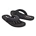 Pretty Pedi Super Lightweight Brand Pedicure Sandals with Toe Separator Feature (Medium, Black)