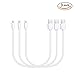 LSXD Short Lightning Cable 1ft Lightning to USB Charging Data Sync Cord for iPhone X/8/8 Plus/7/6/6 Plus/6S/6S Plus, iPhone 5 5S 5C, iPad Mini, iPad Air, iPod Touch, iPod (White) -3 Pack