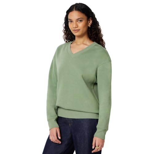 Amazon Essentials Mujer Sudadera de Forro Polar con Cuello en V de Gran