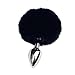 Lifestyler Metal Anal Plug Tail Rabbit Tail Butt Plug Anal Sex Toys Anal Tail Plug (Black)