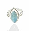 Sterling silver Larimar ring