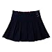 Bienzoe Girl's Pleated Hem School Uniform Skirt Navy 5
