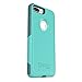OTTERBOX Commuter Series Case for iPhone 8 Plus & iPhone 7 Plus (ONLY) - Retail Packaging - Aqua Mint Way (Aqua Mint/Mountain Range Green)