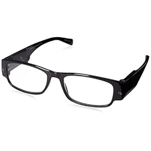 Foster Grant Lloyd Lightspecs Lighted Reading Glasses, 59 mm