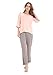 GYS Women's Sleepwear 3/4 Sleeve Crew Neck Bamboo Pajama Set