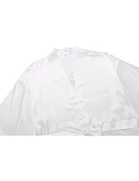 Bata tipo yukata de boda con estrás transparentes - Edición para novias y damas de honor