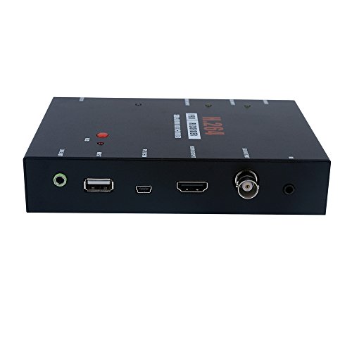 Stand-Alone 3G-SDI/HDMI HD Video Capture Box with HD/SDI Pass-Through - Record HD Video Signal to HDD/SSD/SD/USB Drive (FAT32, Remote Controller Included,Video Streaming)