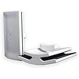 SideCar iPad Monitor Mount - Tablet Stand for Dual Monitor Functionality; Dock to Laptop or UltraBook, Travel Friendly Dual Display Bracket Connects Tablet/Smartphone (White)