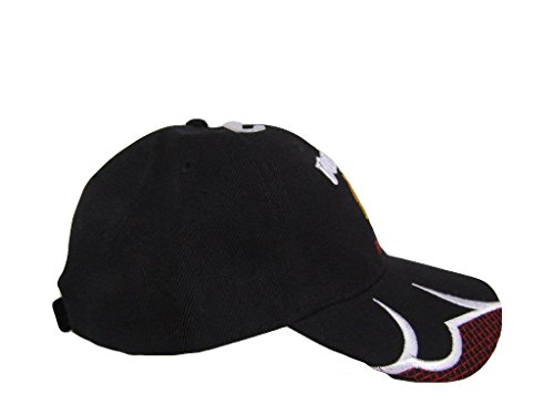 Black Volunteer Firefighter Fire Fighter Dept. Department Baseball Cap Hat